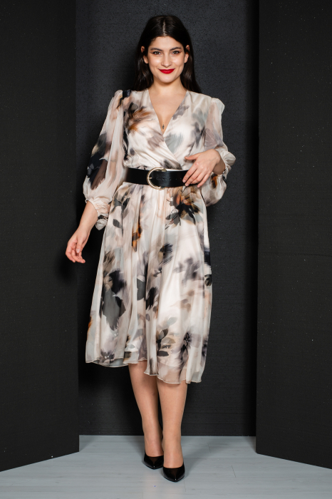 Rochie Alivia scurta crem [3]