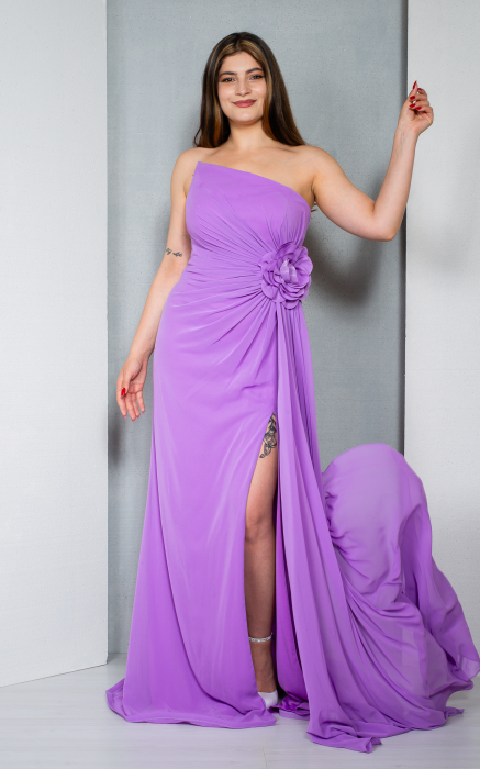 Rochie Alizeh lunga lila [2]