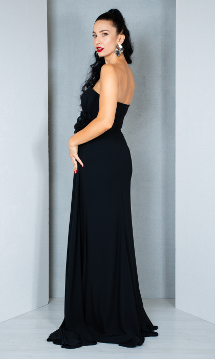 Rochie Alizeh lunga neagra [4]