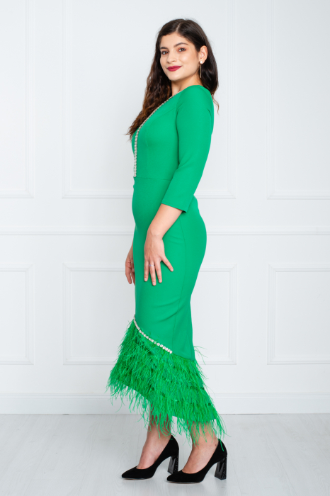 Rochie Allie midi verde [3]