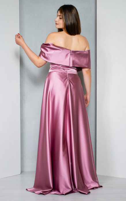 Rochie Alora lunga roz [4]