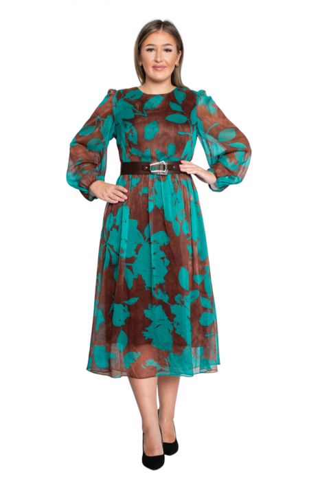 Rochie Alora midi verde [5]