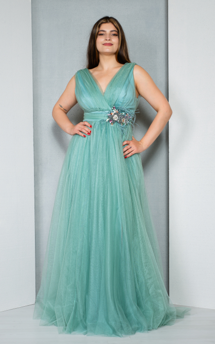 Rochie Alouette lunga vernil [3]