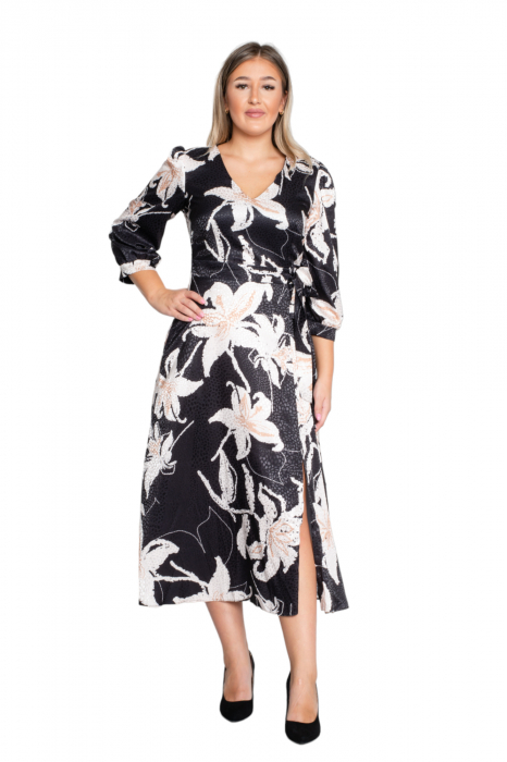 Rochie Alouette midi neagra [5]