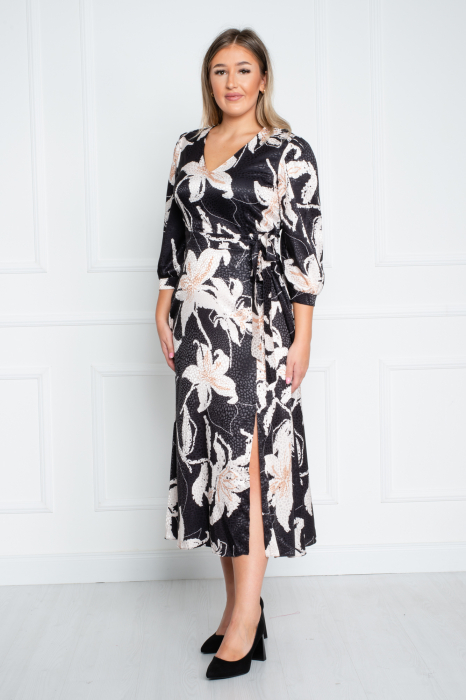 Rochie Alouette midi neagra [3]