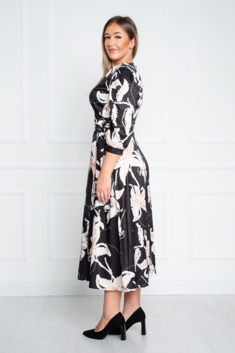 Rochie Alouette midi neagra [4]