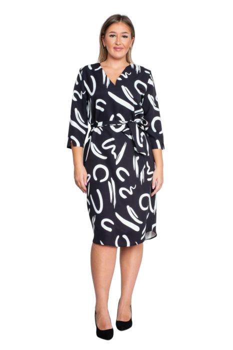 Rochie Althea midi neagra [5]