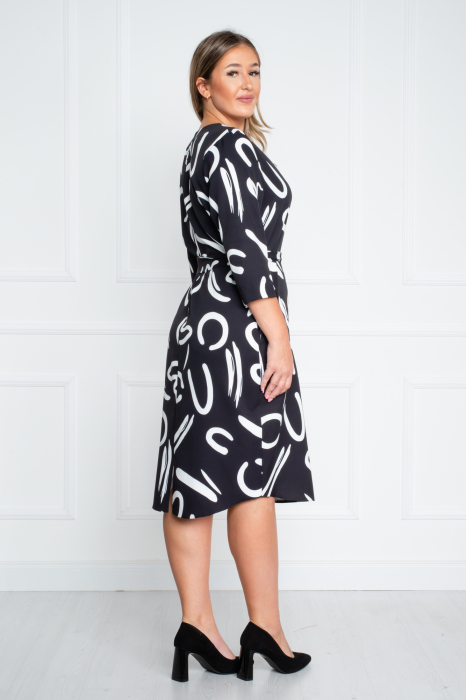 Rochie Althea midi neagra [4]