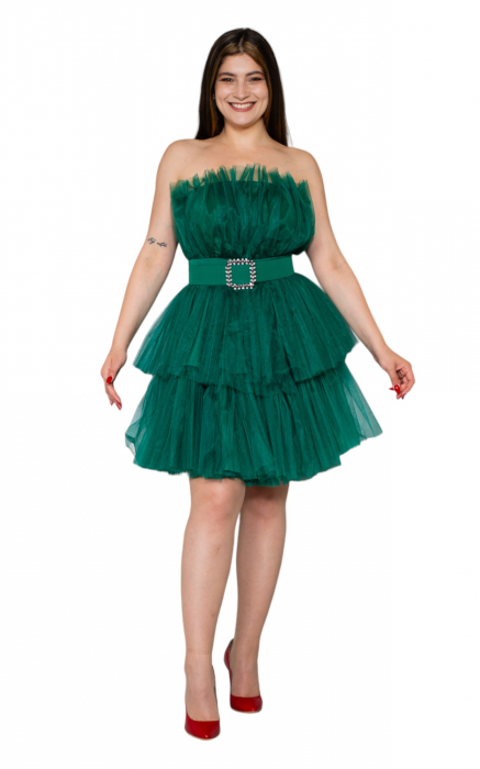 Rochie Althea scurta verde [5]