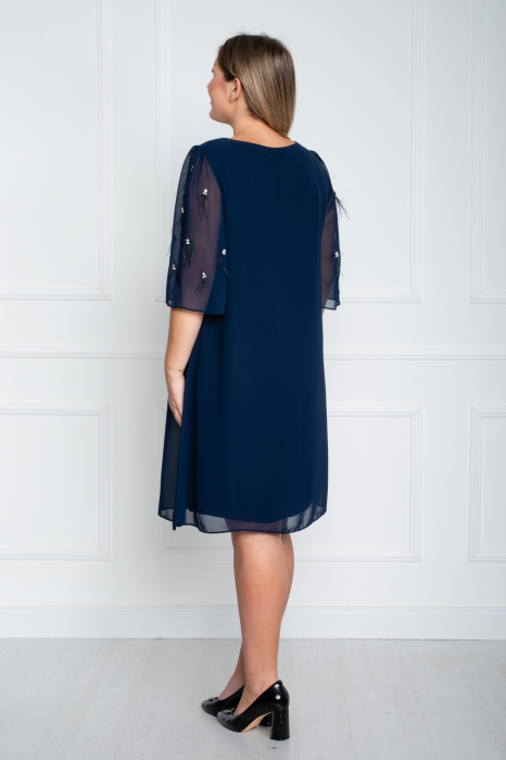Rochie Amalia midi bleumarin [4]