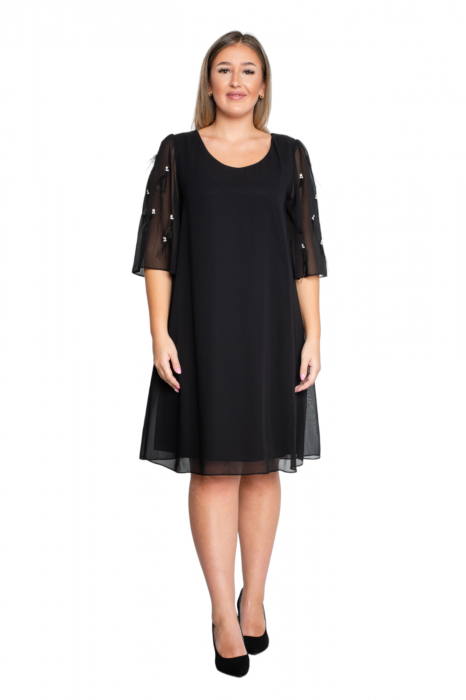 Rochie Amalia midi neagra [5]