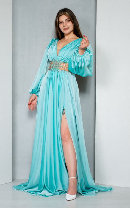Rochie Amiyah lunga menta [3]