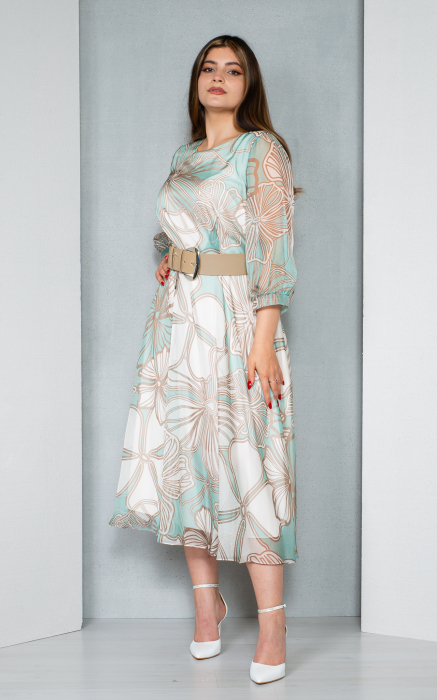 Rochie Amoret midi verde [2]