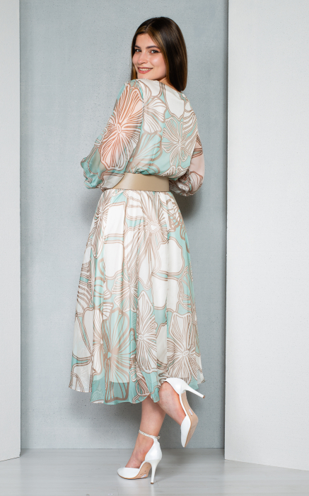 Rochie Amoret midi verde [4]