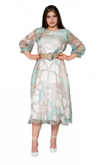 Rochie Amoret midi verde [5]