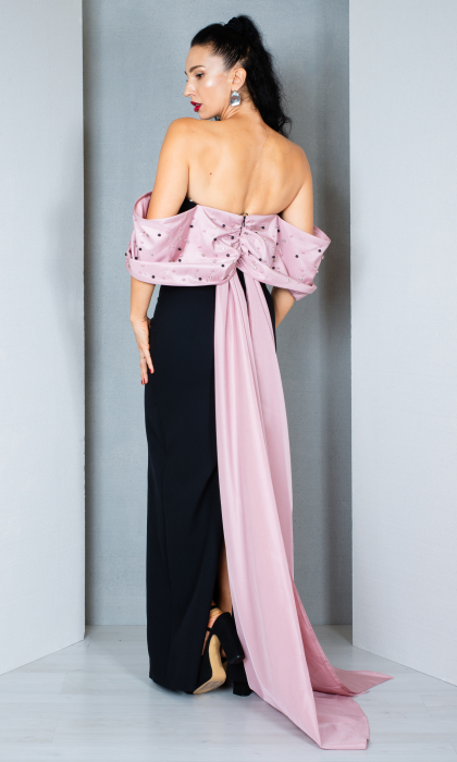 Rochie Andromeda lunga pudra [4]