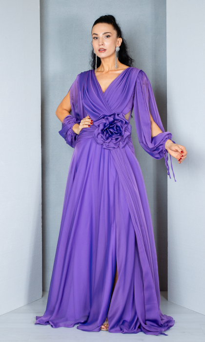 Rochie Angel lunga mov [2]