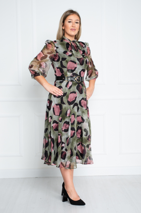 Rochie Anika midi verde [3]