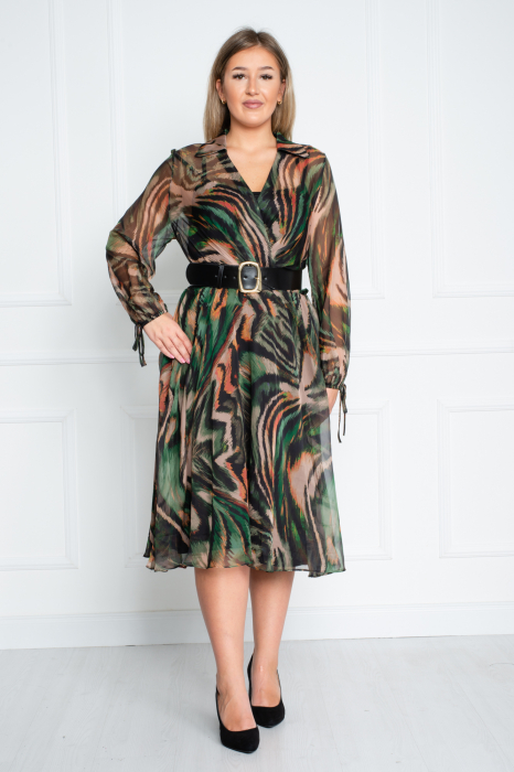 Rochie Anisa midi verde [2]