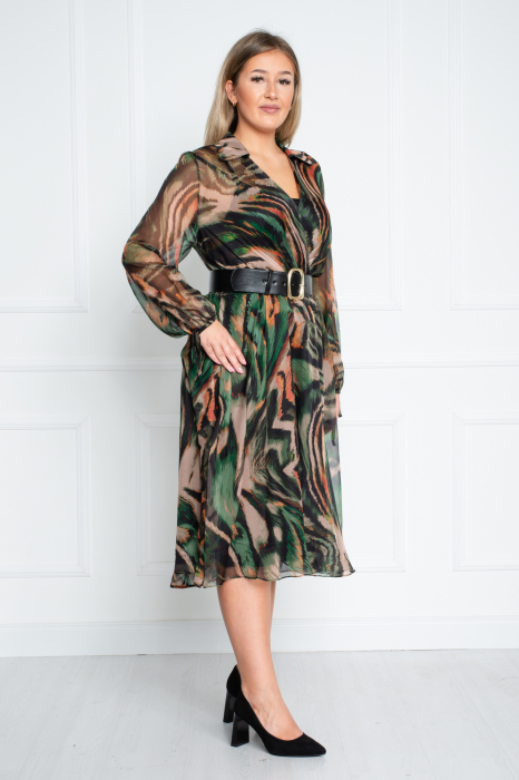 Rochie Anisa midi verde [3]