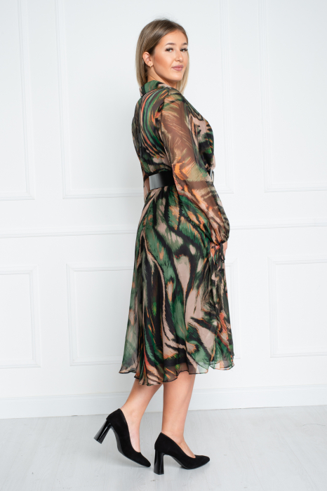 Rochie Anisa midi verde [4]