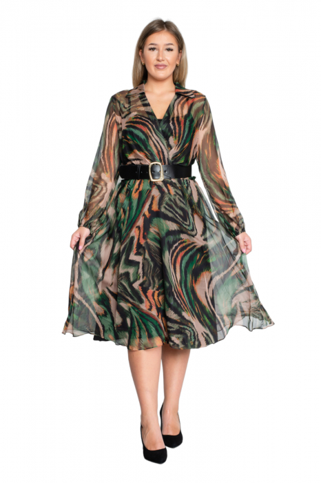 Rochie Anisa midi verde [5]