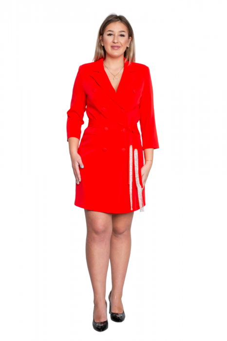 Rochie Annalise scurta corai [4]