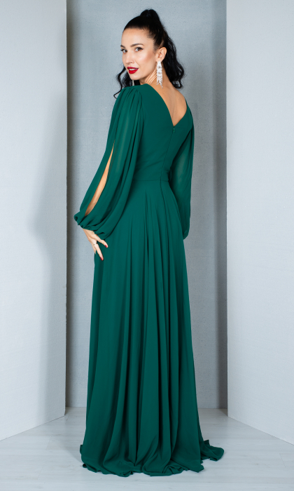 Rochie Annette lunga verde [4]
