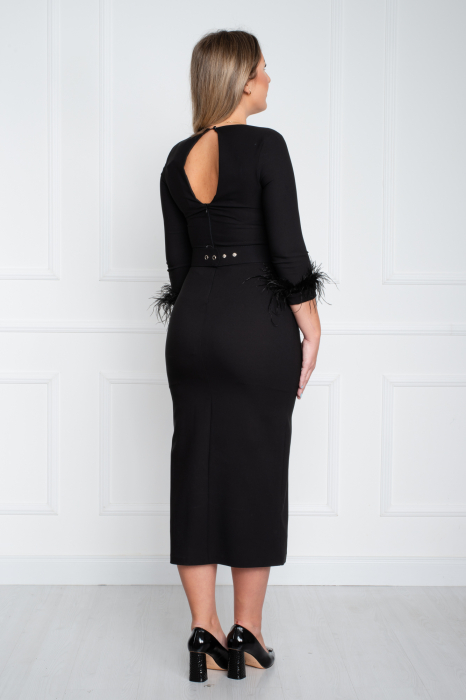 Rochie Annette midi neagra [5]