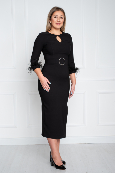 Rochie Annette midi neagra [3]
