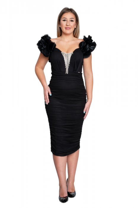 Rochie Annie midi neagra [5]
