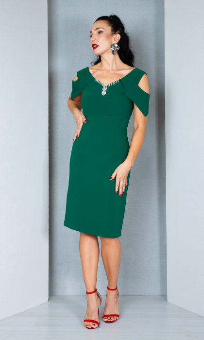 Rochie Annora midi verde [2]