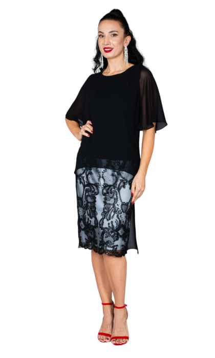 Rochie Anona midi neagra [5]