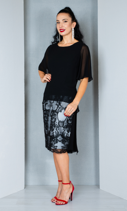 Rochie Anona midi neagra [3]
