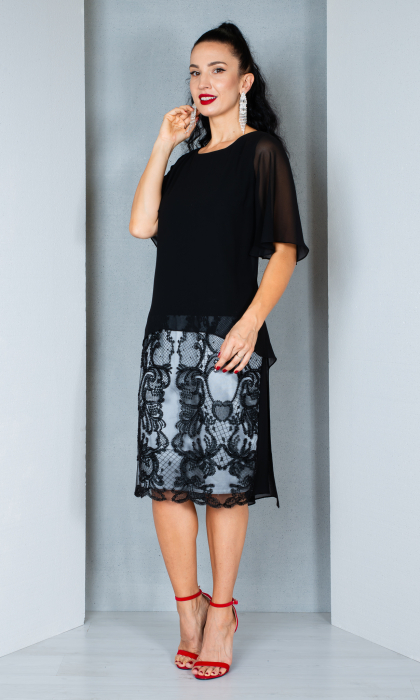 Rochie Anona midi neagra [2]