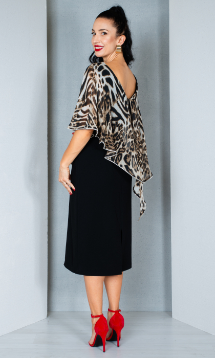Rochie Anoushka midi animal-print [4]