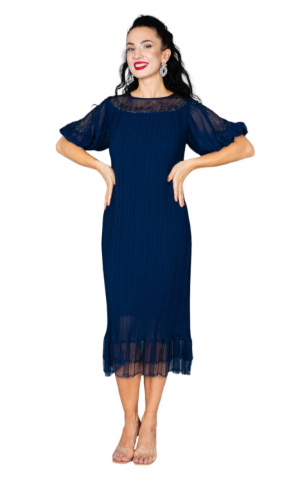 Rochie Anthea midi bleumarin [5]