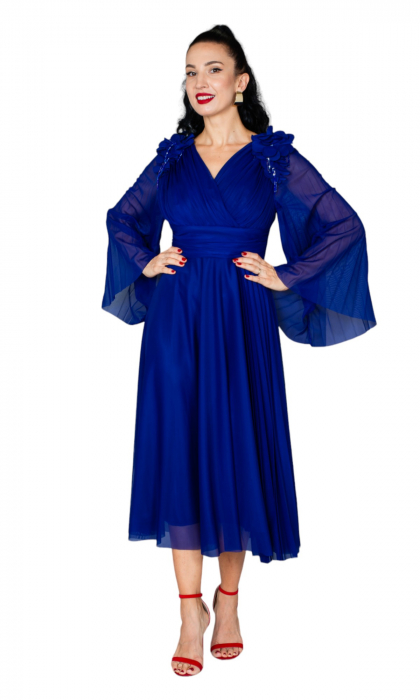 Rochie Antigone midi bleumarin [5]