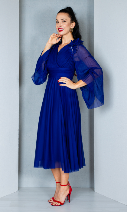 Rochie Antigone midi bleumarin [3]