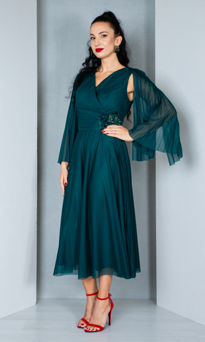 Rochie Antoinette midi verde [3]