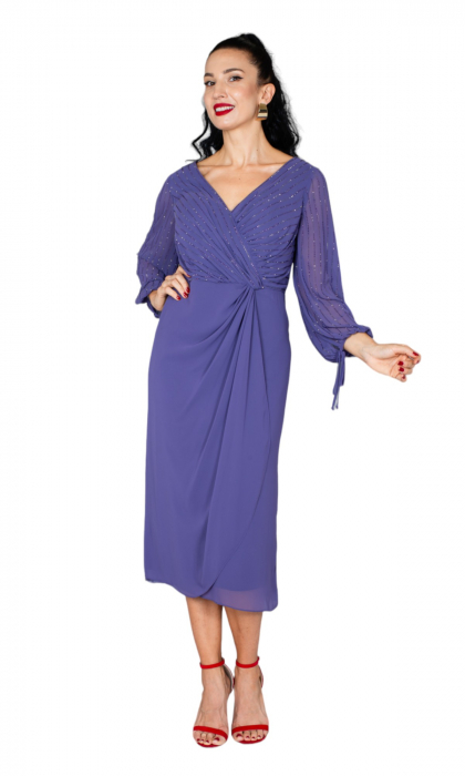 Rochie Antonella midi mov [5]