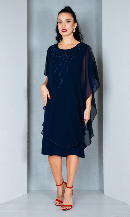 Rochie Antonia midi bleumarin [2]