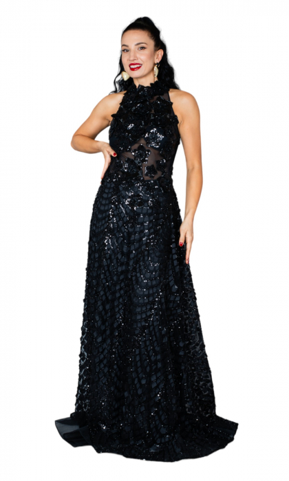 Rochie Anwen lunga neagra [5]