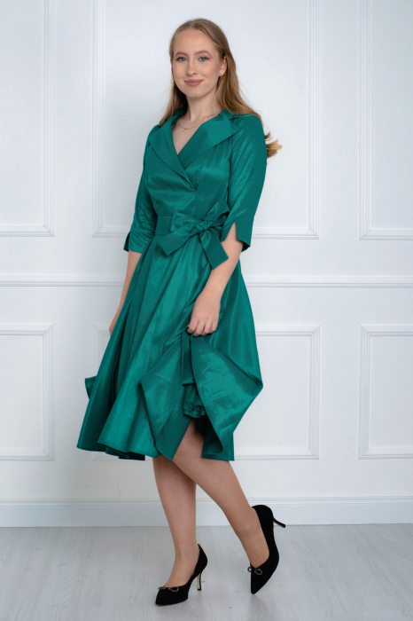 Rochie midi verde [2]