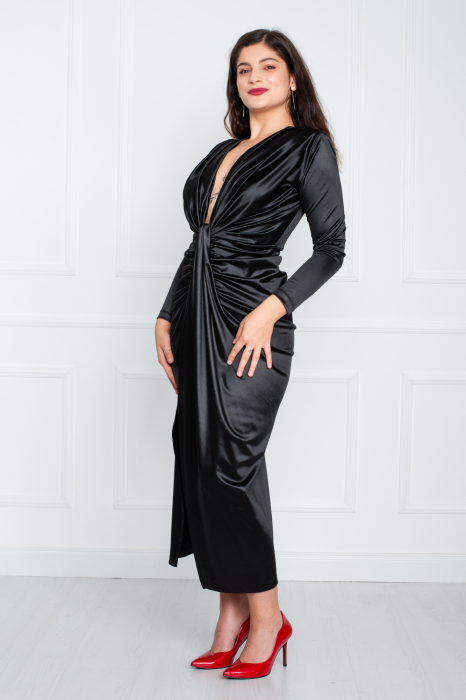 Rochie Arielle midi neagra [3]