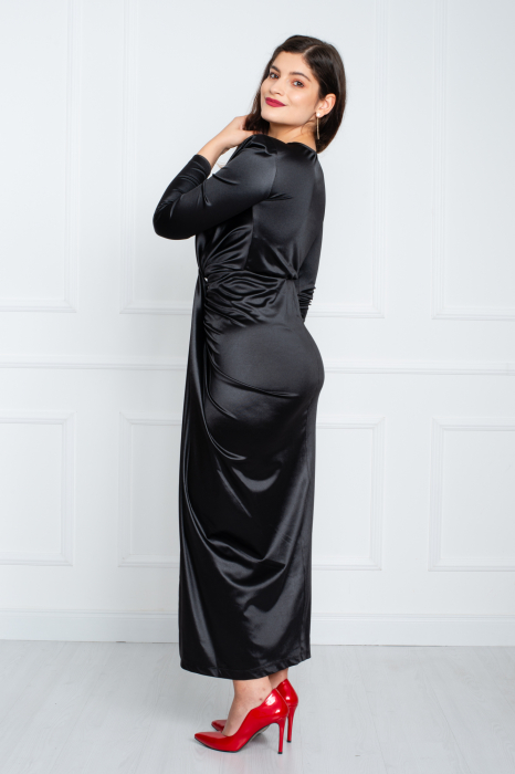 Rochie Arielle midi neagra [4]