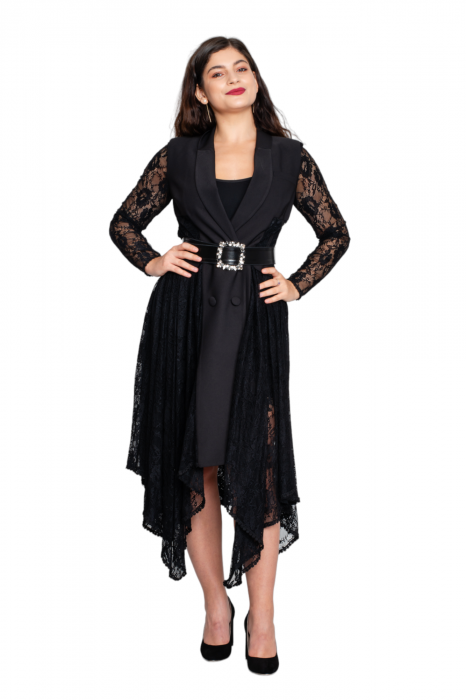 Rochie Arrietty midi neagra [5]