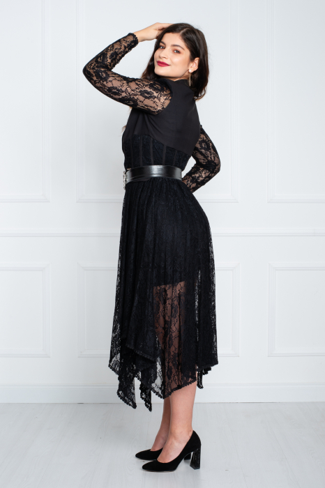 Rochie Arrietty midi neagra [3]