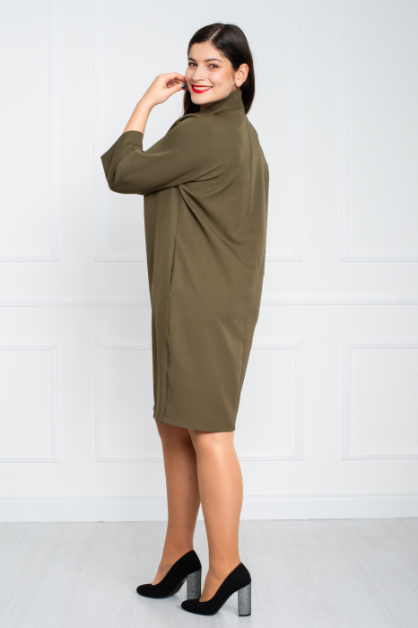 Rochie Atarah midi kaki [4]