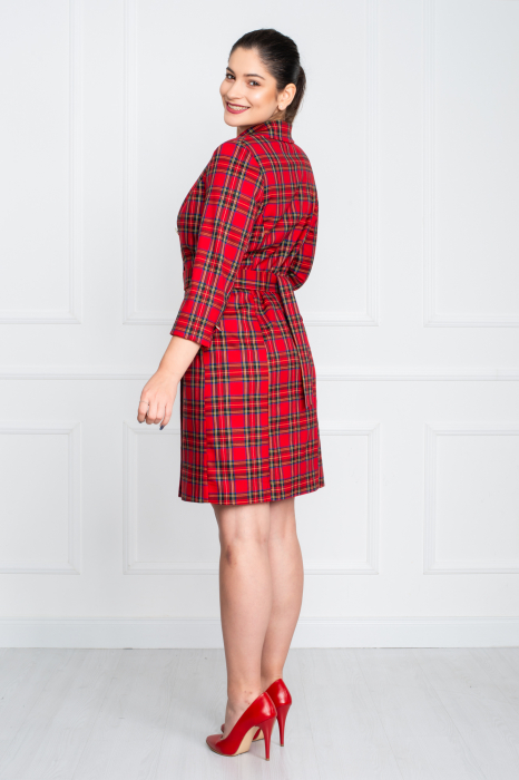 Rochie Belinda scurta rosie [4]